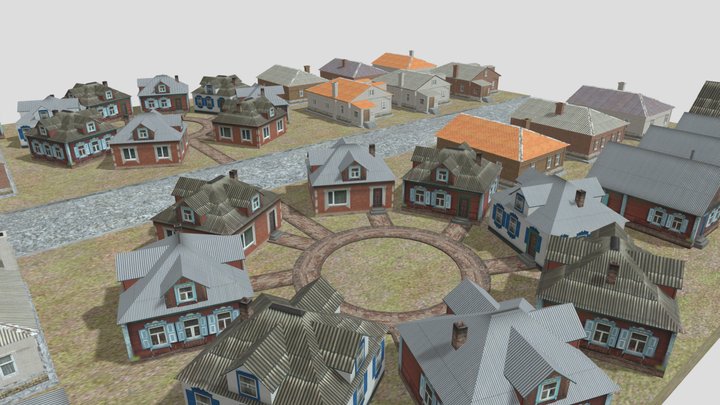Volgar Village 3D Model