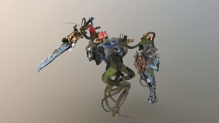 Zombi Knight 3D Model