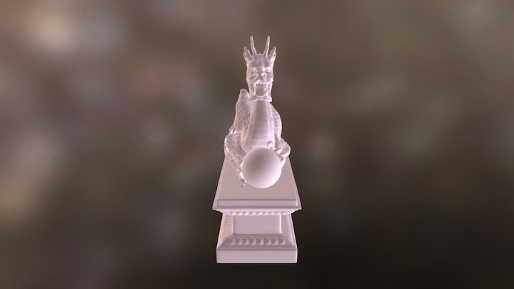 Dragon textured with non UW maping 3D Model