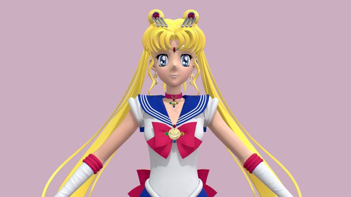 Sailor Moon - real time model 3D Model