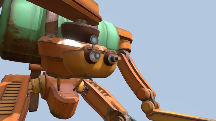 Robuddy | Gardening Robot | Game Art 2 3D Model