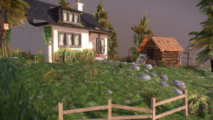 DAE Diorama - Grandma's house 3D Model