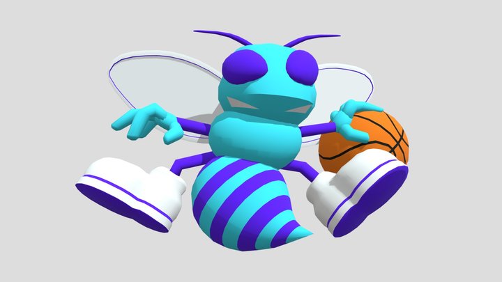 Charlotte hornet mascot 3D Model