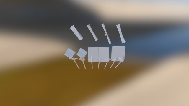 Red Wizard Items 3D Model