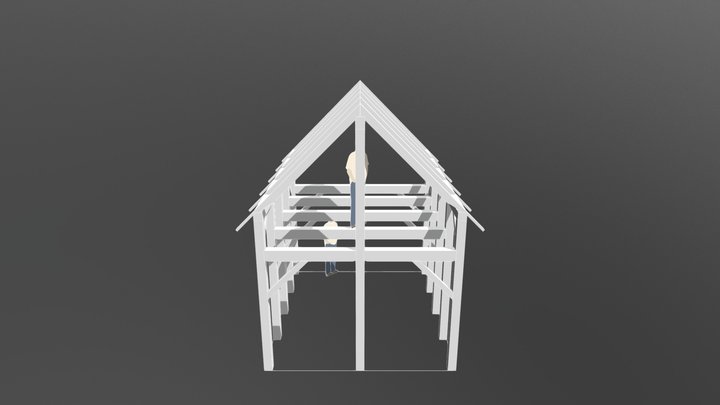 12x14 Dutch Frame 3D Model