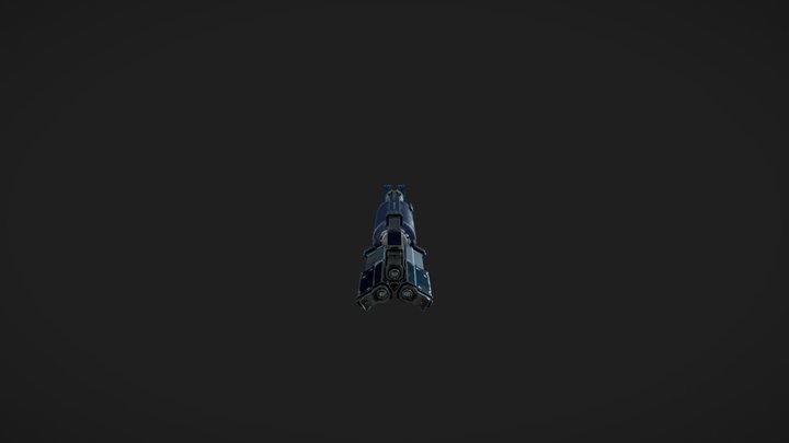Pulse Rifle Dead Space 3D Model