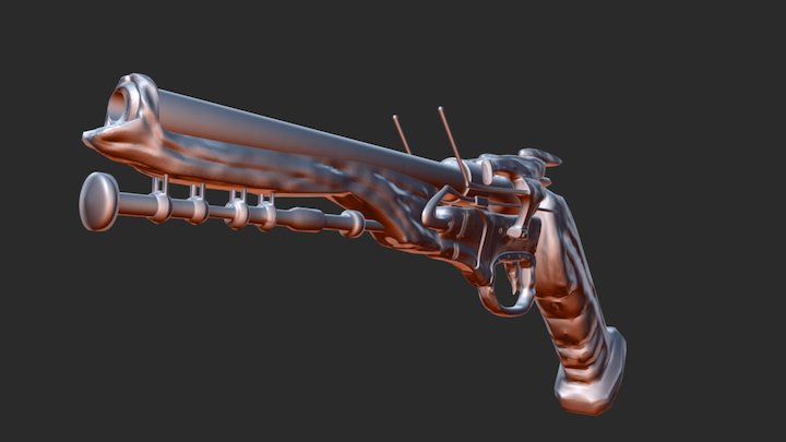 Steampunk gun 3D Model