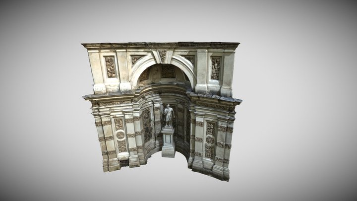 Scan: Niche with statue in Italy 3D Model