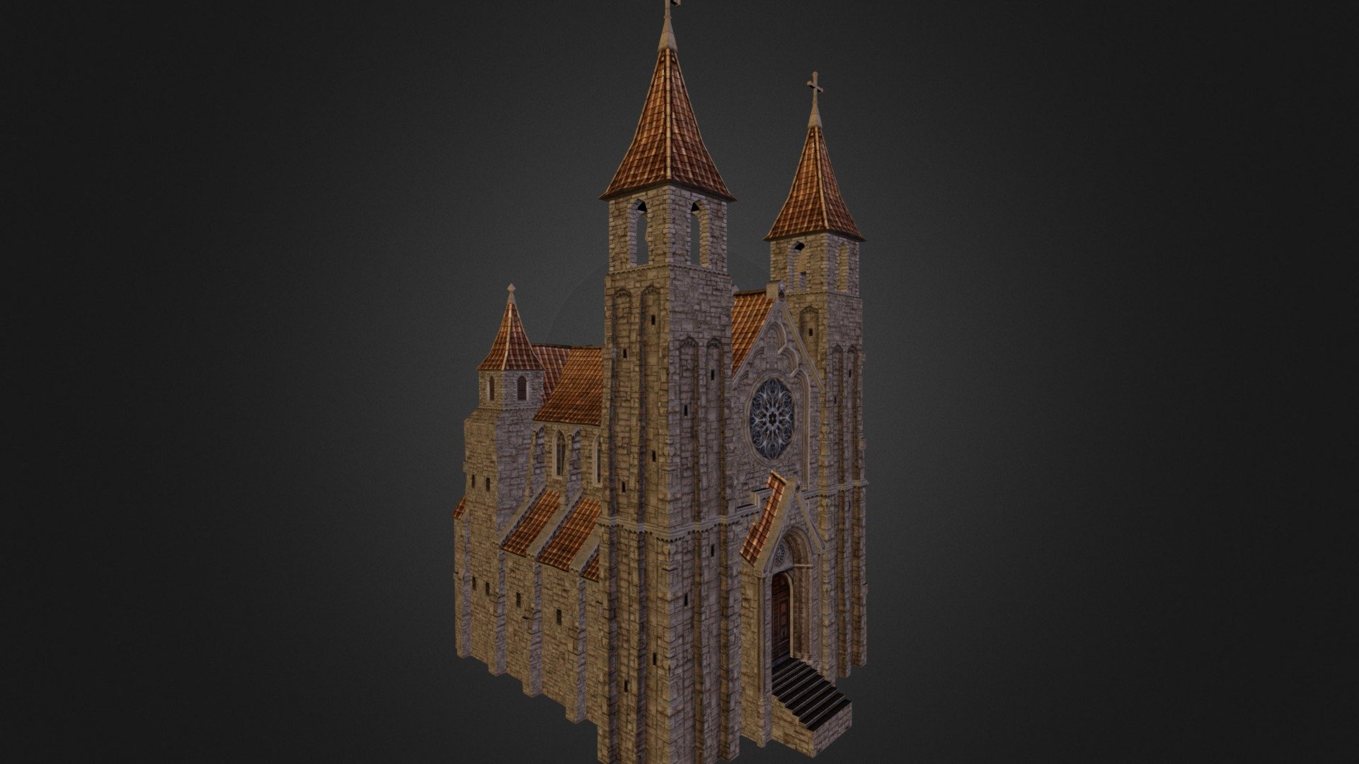 a Church - 3D model by stockcg [ea3d997] - Sketchfab