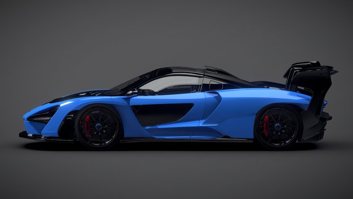 McLaren Senna Free 3D Model
