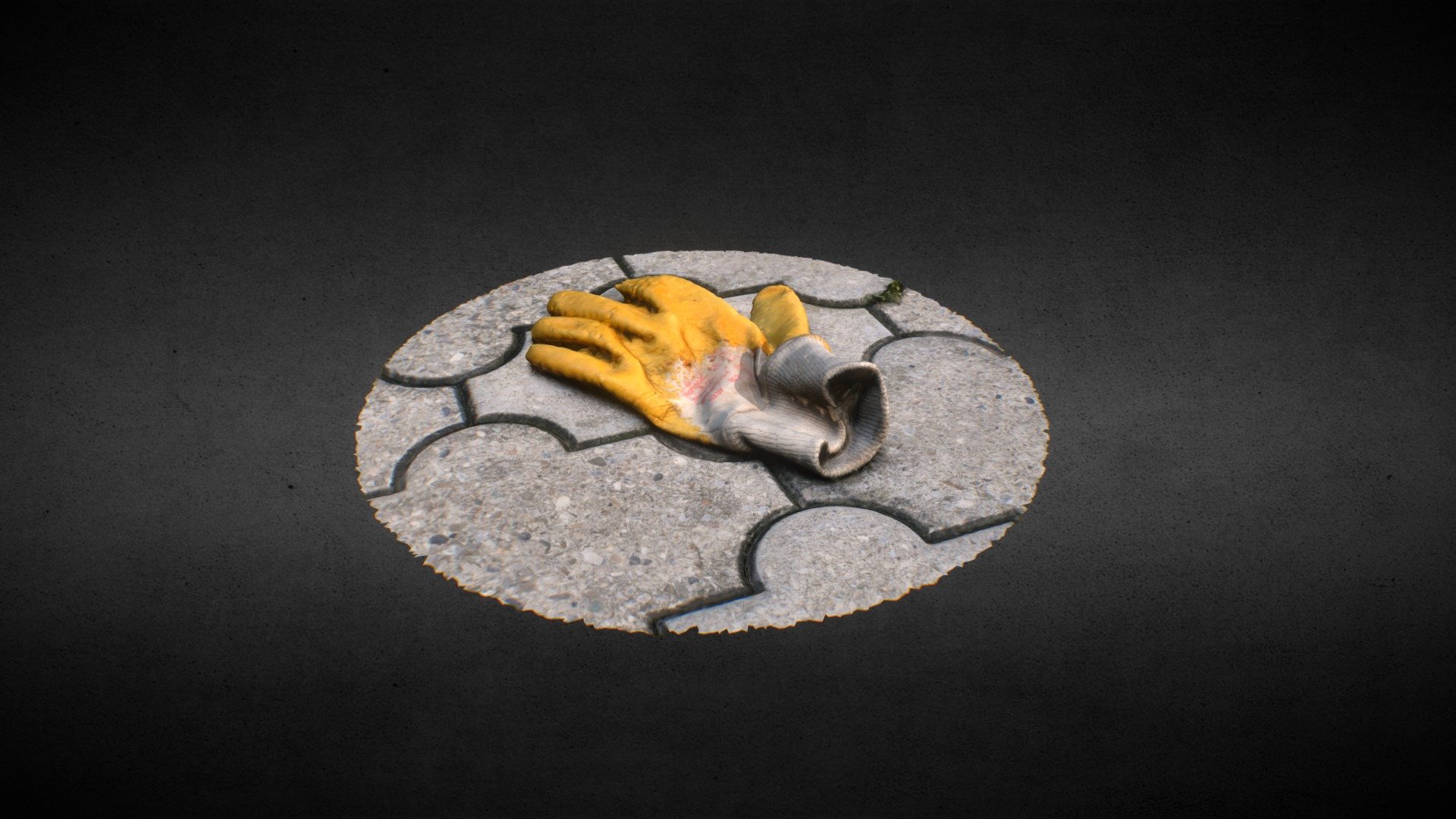 Yellow Glove (3D scan)