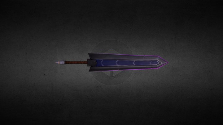 Handpainted GreatSword 3D Model