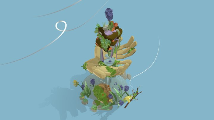 Holding on 3D Model