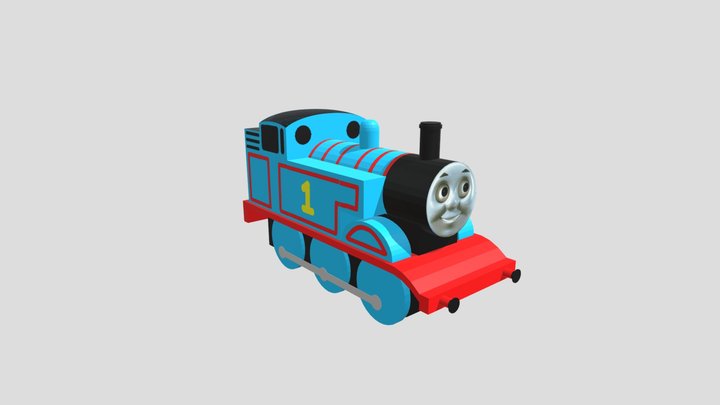 My Attempt At Making A 3D Model Of Thomas 3D Model