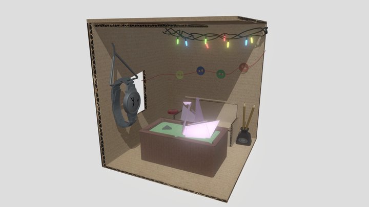 miniature games room (b5) 3D Model