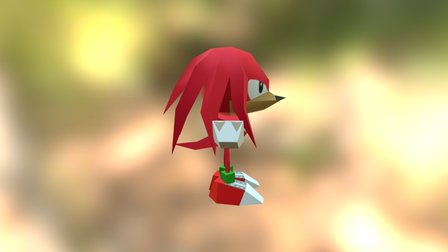 Knuckles (Sonic R) 3D Model