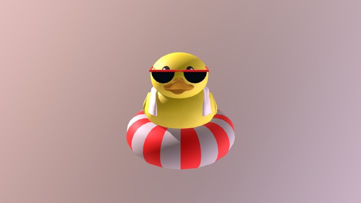 Tube Rubber Duck 3D Model