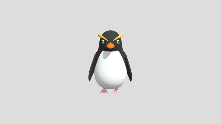 イワトビペンギン 3D Model