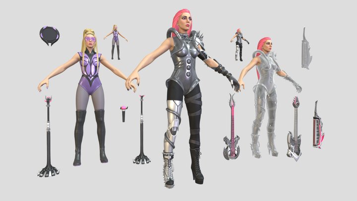 Lady Gaga | Fortnite | Celebrity 3D Model 3D Model