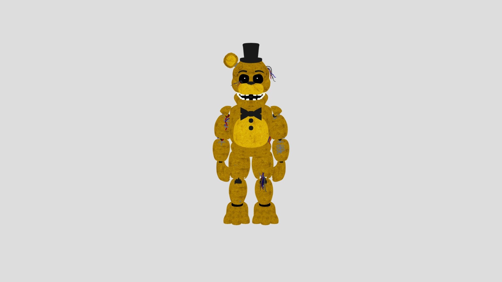 old freddy fnaf 2 3D model 3D printable