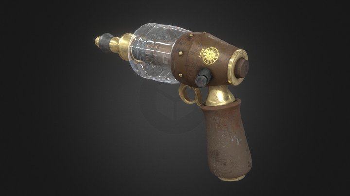 Steampunk Gun 3D Model