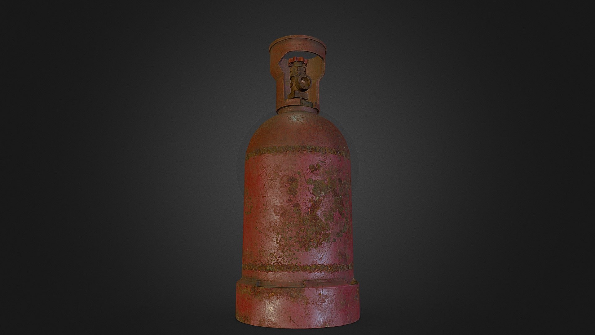 Old Gas Bottle prop 3D model by lenzano [ea479e7] Sketchfab