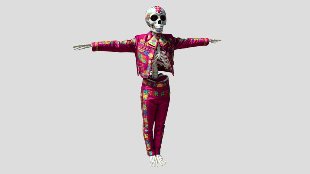 El Catrin 4 - t pose - Day of the Dead