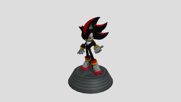 sonic_generations_-_shadow_the_hedgehog_statue 3D Model