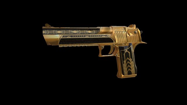 CS:GO Imperial Deagle | Gold 3D Model