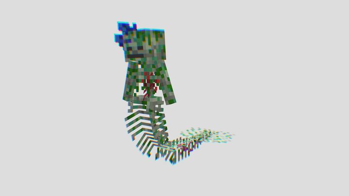 Skeleton Mermaid 3D Model