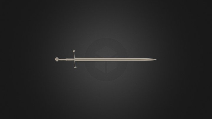 2H Germanic Sword 3D Model
