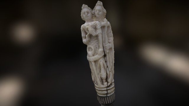 Ivory knife handle 3D Model