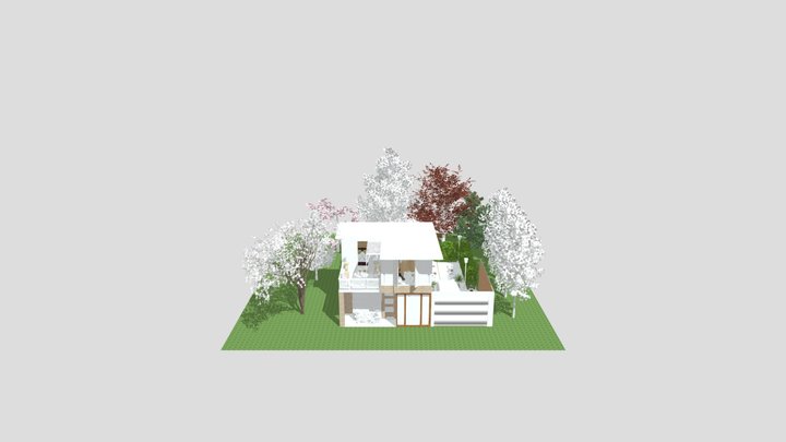 Casa estilo wabi-sabi 3D Model