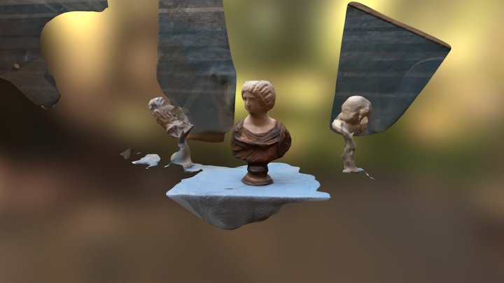 Plaster Casts of Marble Sculptures 3D Model