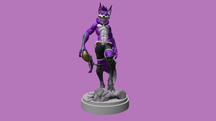 Akio The Fox 3D Model