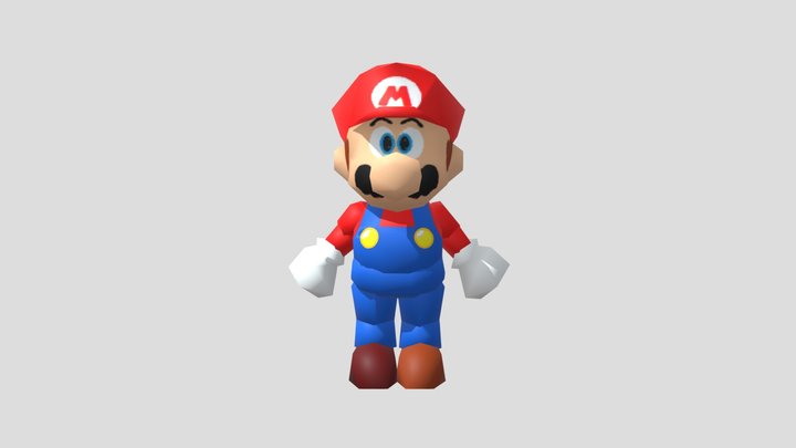 Super Mario 64 Mario Texture Remake
