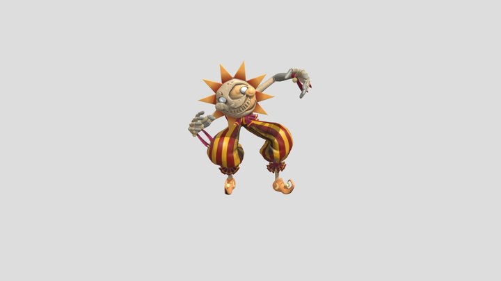 fnaf_security_breach__sun_all_animations 3D Model