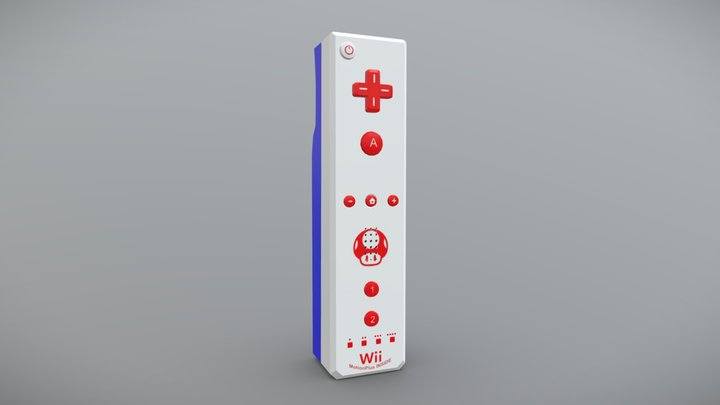Wii Remote - Toad 3D Model