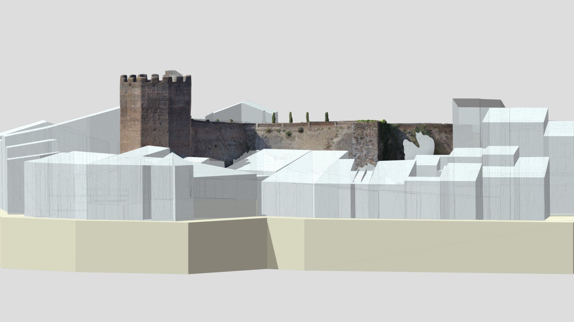 Torre Redonda y entorno, Cáceres — Sketchfab embed 3D viewer