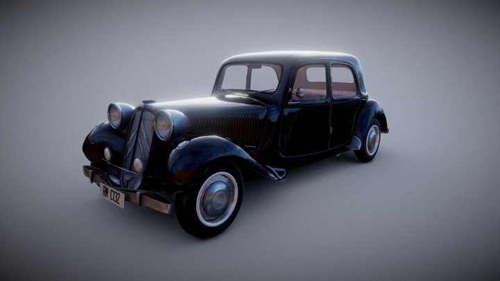 Citroen Traction Avant 3D Model