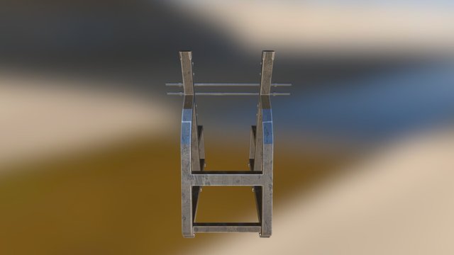Simple Squat Rack 3D Model