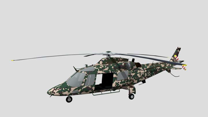 A-109 Helicopter 3D Model