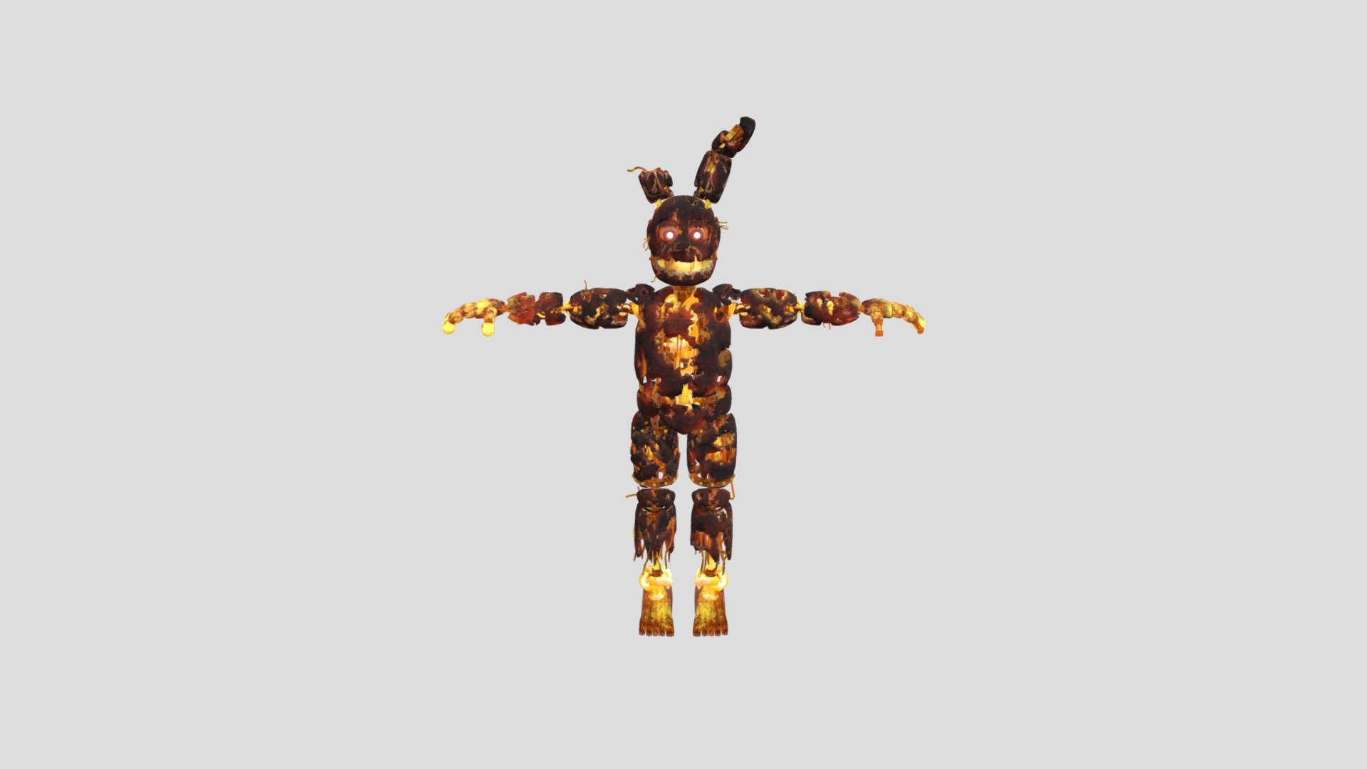 Flaming Springtrap - Download Free 3D model by Forsaken AR Official ...