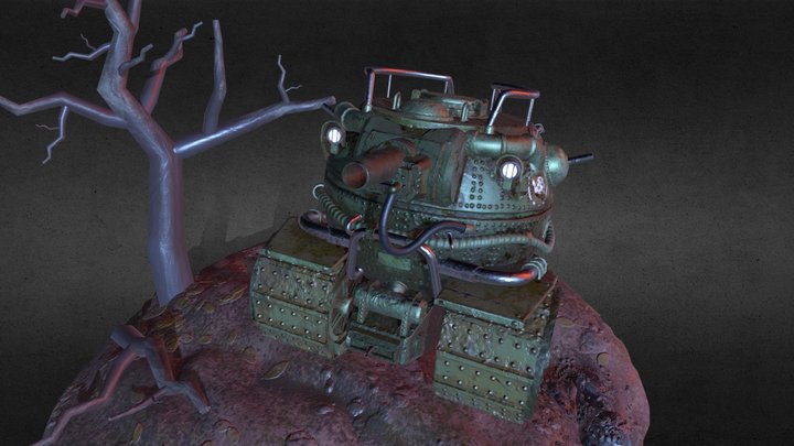 T-POT Tank 3D Model