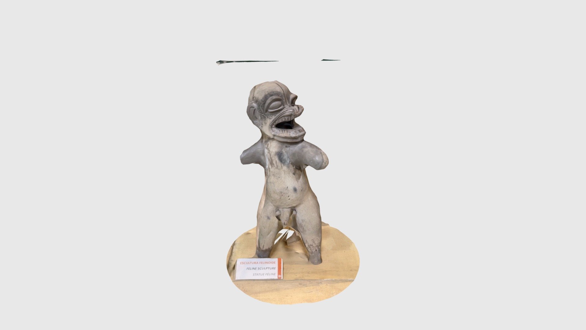 Escultura felinoide — Sketchfab embed 3D viewer