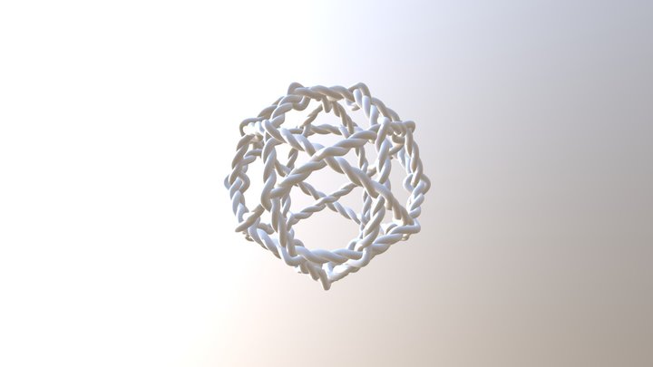 Twisted Penta Sphere 3D Model