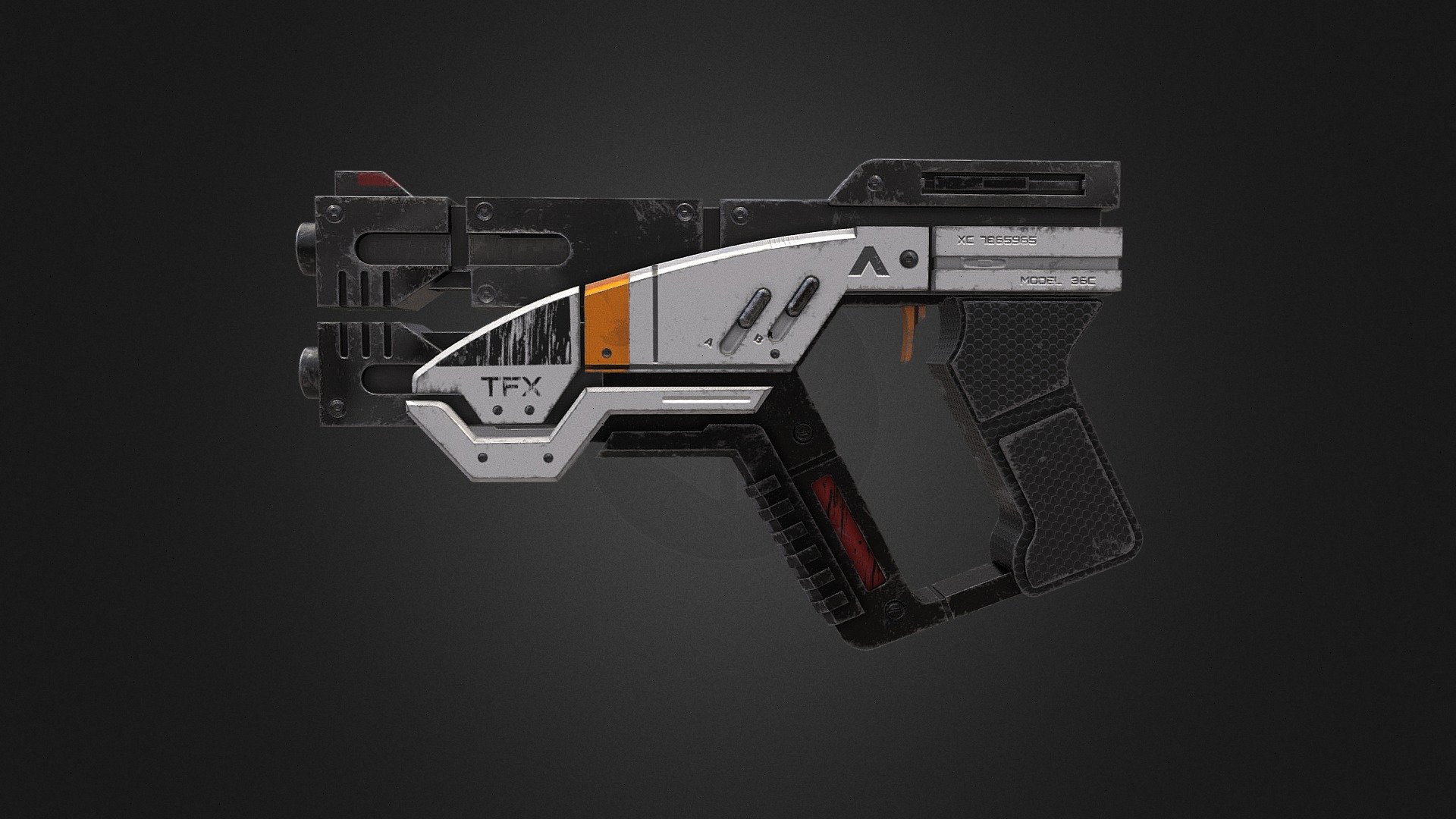 Sci-Fi Gun (Mass Effect Weapon) - 3D model by MK_3D [ea55695] - Sketchfab