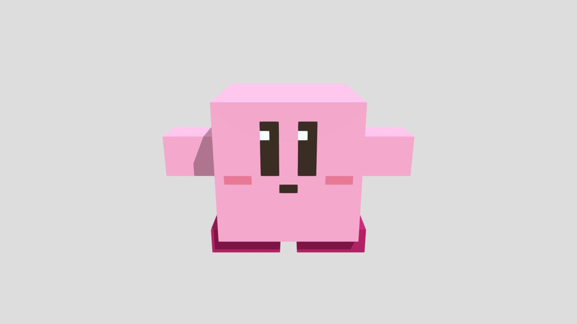 Minecraft Kirby - Download Free 3D model by RonyCommitment [ea56591 ...