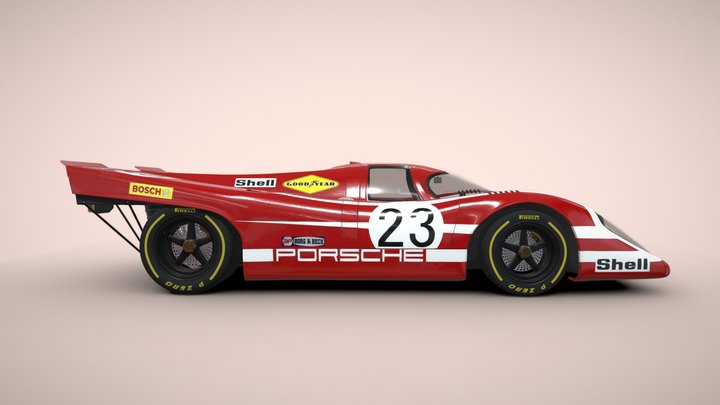 Porsche 917 (LeMans1970) Clean 3D Model