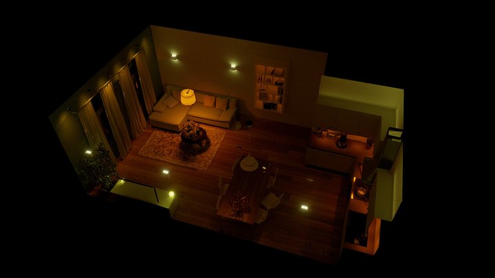 Hue Room 3D Model